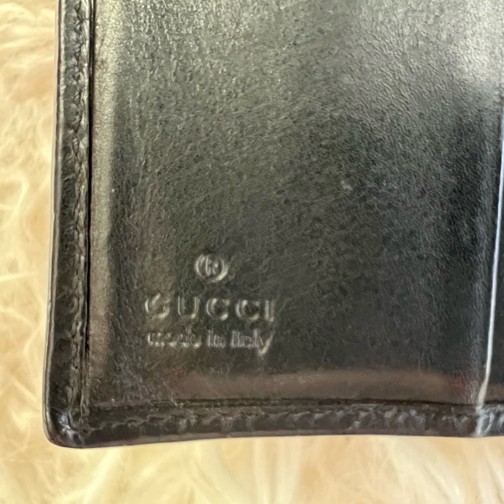 Gucci Black Leather Wallet with Silver Hardware - Picture 3 of 10